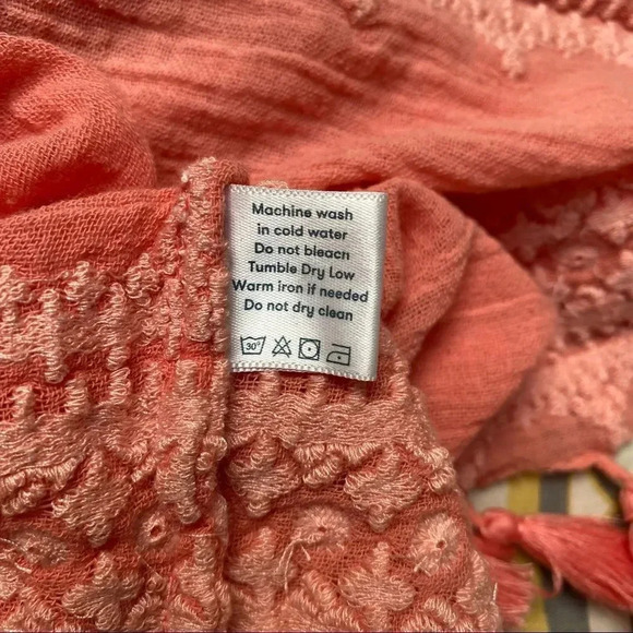 Roller Rabbit Lalla Embroidered Tassel Hem Pink Cotton Top XS Boho Summer - Picture 15 of 15